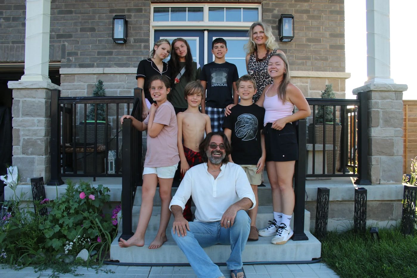The Farkas family at home in Wasaga Beach