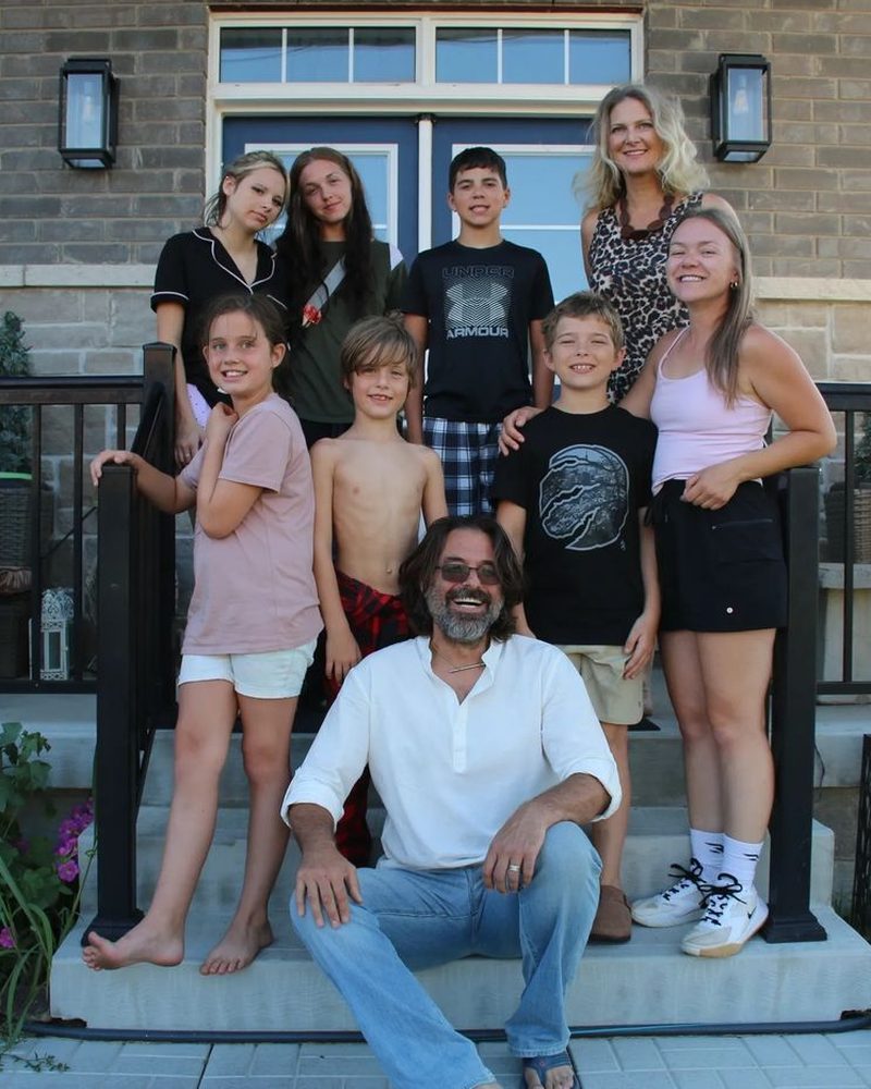 The Farkas family at home in Wasaga Beach