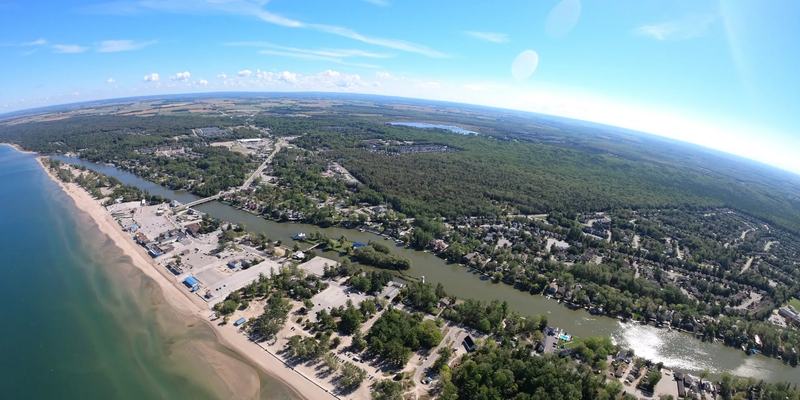 Wasaga Beach along the Nottawasaga River