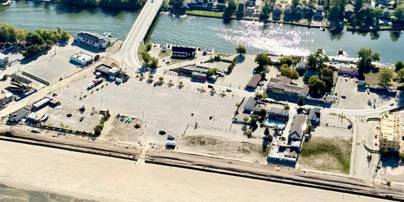 The main beachfront at the mouth of the Nottawasaga River